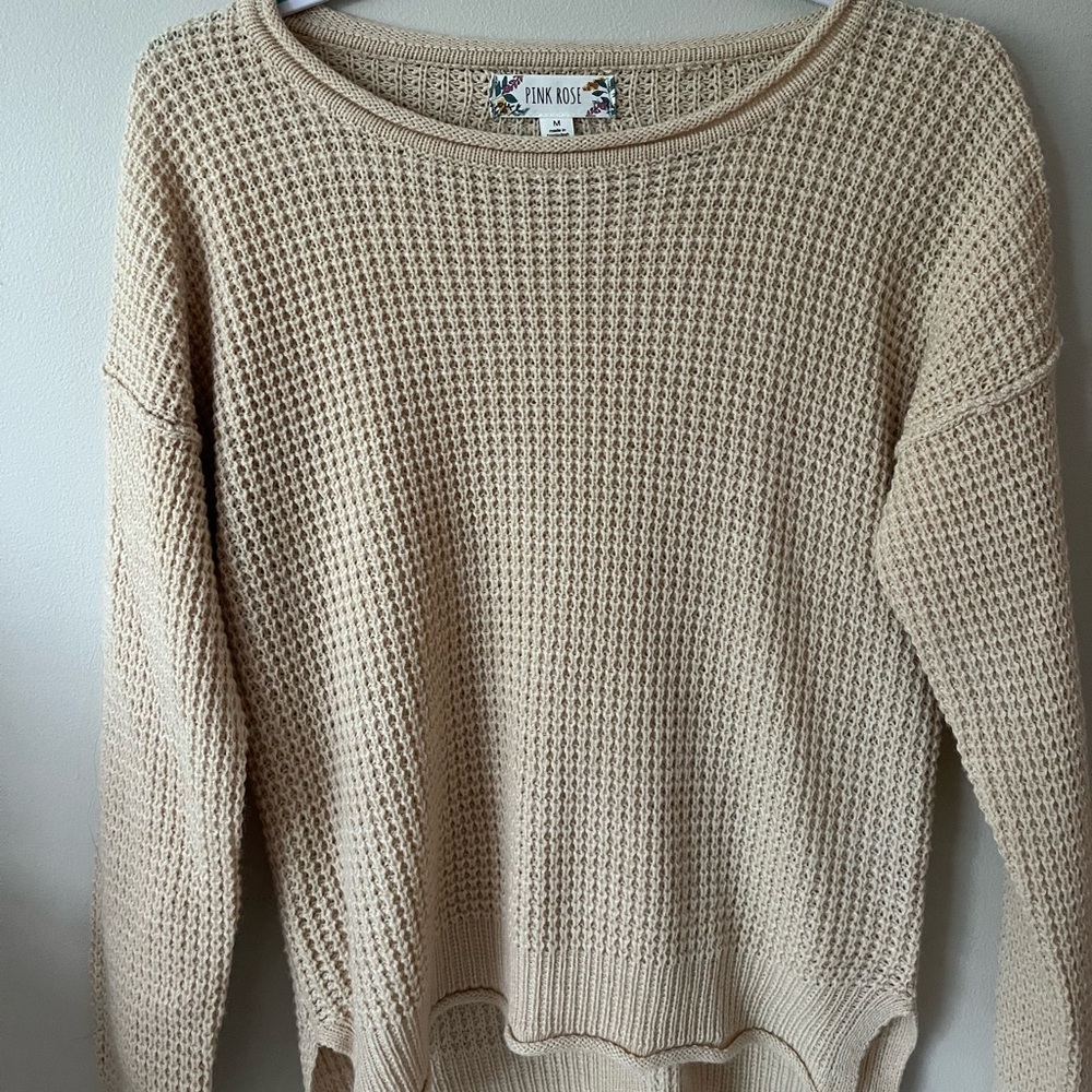 💛 PINK ROSE SWEATER